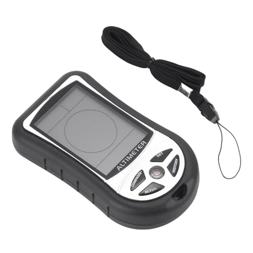 Höhendigitales Barometermessgerät Compass, GPS-Display Thermometer | Kompaktes Multifunktionsgerät mit Lichtanzeige, Wettervorhersage und Uhr für Trekking, Bergsteigen von Genérico