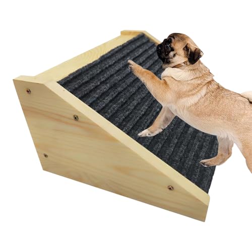Hunderampe - Haustierrampe | Hundetreppen | Tragbare Haustiertreppen Katzen ohne Verrutschen Schritte Sicherheitshilfe Pets Treppen für Sofa Bett Dogg Treppenrampen c von Genérico