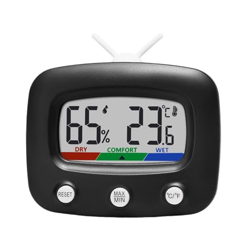 Hygrometer für den Innenbereich, tragbar, Luftbefeuchter für den Innenbereich, Luftbefeuchter für Zuhause, Fernsehform, digitaler Hygrometer, Temperaturmessung, Raumtemperatur, Luftfeuchtigkeitsmesser Hygrometer für den Innenbereich, tragbar, Luftbefeuchter für den Innenbereich, Luftbefeuchter für Zuhause, Fernsehform, digitaler Hygrometer, Temperaturmessung, Raumtemperatur, Luftfeuchtigkeitsmesser von Genérico