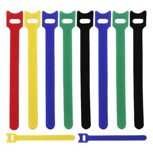 Kabelbinder, wiederverwendbare Kabelbinder, 10 Stück Kabelorganisationsriemen, Kabelmanagement-Kabelbinder für Kabelmanagement und Kabel-Organizer, Mehrzweck-Klemmbinder Kabelbinder, wiederverwendbare Kabelbinder, 10 Stück Kabelorganisationsriemen, Kabelmanagement-Kabelbinder für Kabelmanagement und Kabel-Organizer, Mehrzweck-Klemmbinder von Genérico