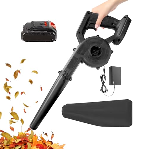 Kabelloses Gebläse mit Akku, Gartengebläse, Rasengebläse mit 2 Geschwindigkeitsstufen, tragbarer Luftgebläse für Garten, kabellos, Handgebläse, Luftgebläse von von Genérico