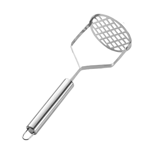 Kartoffelmasher – Küchengerät für Püree | Avocado-Futterstampfer aus Edelstahl, manueller Kartoffelstampfer, schwere manuelle Kartoffelstampfer für Obst von Genérico