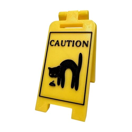 Katzen-Erbrechenschild – Warnschild für Katze, Warnschild zum Erbrechen für Haustiere, lustiges und niedliches Knebel, Warnschild für Hof, Warnschild von Genérico