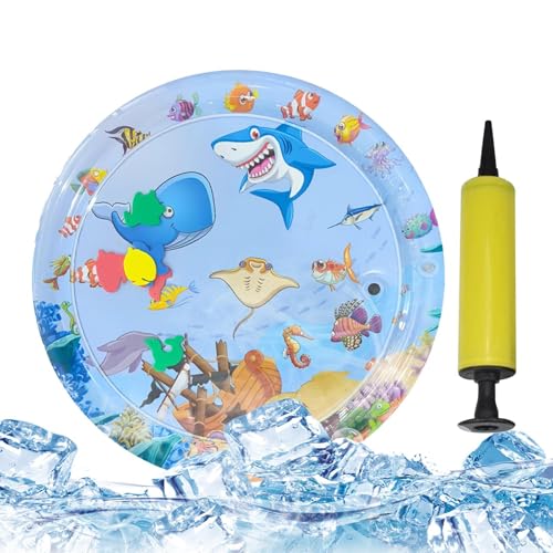 Katzen-Wasserspielmatte – sensorische Wassermatte für Katzen | Spielzeugkissen für Haustiere mit Tiermotiv, Kühlbett für Haustiere, Spritzschutz Katzen-Wasserspielmatte – sensorische Wassermatte für Katzen | Spielzeugkissen für Haustiere mit Tiermotiv, Kühlbett für Haustiere, Spritzschutz von Genérico
