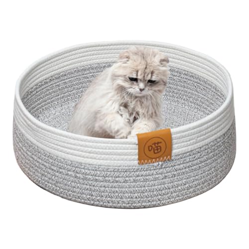 Katzenbett, weicher Stoff-Katzenkorb | eleganter Baumwollkorb, handgewebtes Bett, Nickerchen Korb, Gewichtskorb für den Schlaf Katzenbett, weicher Stoff-Katzenkorb | eleganter Baumwollkorb, handgewebtes Bett, Nickerchen Korb, Gewichtskorb für den Schlaf von Genérico