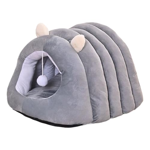 Katzenbett Bezug: kuschelige Haustierhöhle, geschlossener Schlaf | Innenseite aus Plüsch mit weichem Kissen, sicherer Schlafplatz für Kätzchen, erwachsene Katzen, kleine Haustiere, Wohnungen, Katzenbett Bezug: kuschelige Haustierhöhle, geschlossener Schlaf | Innenseite aus Plüsch mit weichem Kissen, sicherer Schlafplatz für Kätzchen, erwachsene Katzen, kleine Haustiere, Wohnungen, von Genérico
