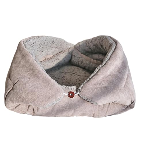 Katzenbett – Schlafsofa für Katzen | Katzenkissen, faltbarer Schlafsack, Decke für Katzen, Versteck zum Schlafen, warmes Haus, Schlafsofa für Katzen, Indoor-Sofas für Haustiere von Genérico