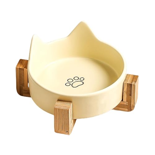 Katzenschüsseln, Keramik-Katzenschüsseln, Anti-Fall-Hundeschüssel, Spill-Proof Dog Bowls, Katzenfutterschüssel mit Holzständer, süßes Katzenohr-Wasserspiel für Katzen Katzenschüsseln, Keramik-Katzenschüsseln, Anti-Fall-Hundeschüssel, Spill-Proof Dog Bowls, Katzenfutterschüssel mit Holzständer, süßes Katzenohr-Wasserspiel für Katzen von Genérico