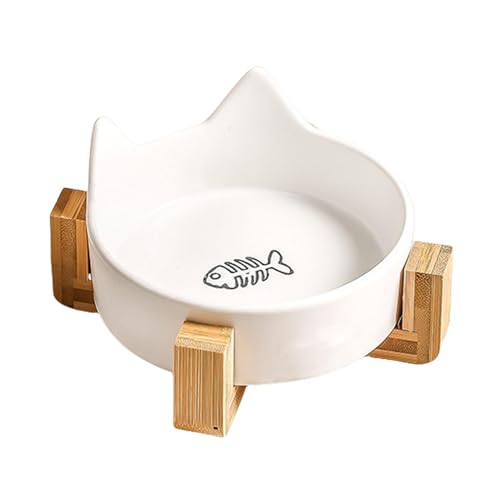 Katzenschüsseln, Keramik-Katzenschüsseln, Anti-Fall-Hundeschüssel, Spill-Proof Dog Bowls, Katzenfutterschüssel mit Holzständer, süßes Katzenohr-Wasserspiel für Katzen Katzenschüsseln, Keramik-Katzenschüsseln, Anti-Fall-Hundeschüssel, Spill-Proof Dog Bowls, Katzenfutterschüssel mit Holzständer, süßes Katzenohr-Wasserspiel für Katzen von Genérico