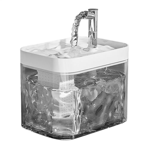 Katzenwasserbrunnen – Automatischer Katzenwasserspender | transparenter Katzenwasserspender | Wassernapf für Haustiere | Trinkspender für Hunde von Genérico