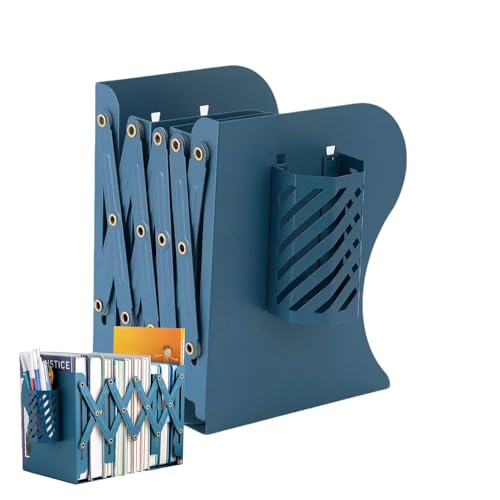 Kleines Schreibtischregal, kleines für den Schreibtisch, Teleskop- für Schreibtischregal, Schreibtisch-Organizer aus Metall, mit Stifthalter, von Genérico