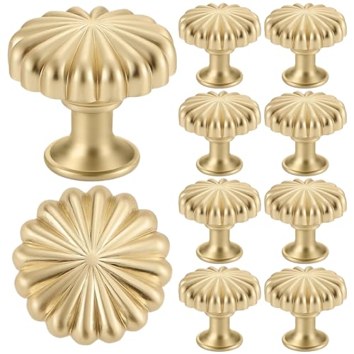 Kommoden-Schubladenknöpfe, Zinklegierung, Antik-Garderoben-Hardware, 10 Stück, Kürbis-Möbelschienen für Badezimmermöbel, Kleiderschrank von Genérico