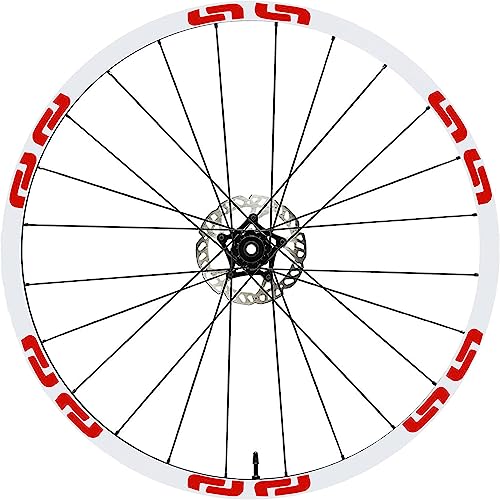 Komplettes Aufkleber-Set für Felgen 26 Zoll – 27,5 Zoll – 28 / 29 Zoll – Fahrrad MTB Bike Sticker Qualität wählen Farbe MTB011 (26 Zoll, 032 Rot) von Generico