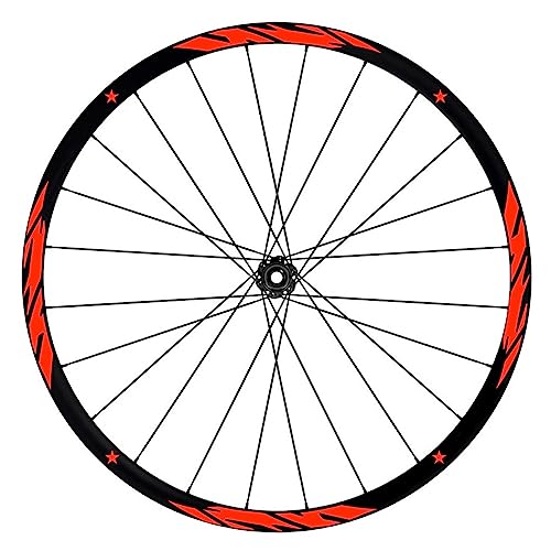 Komplettes Aufkleber-Set für Felgen 26 Zoll – 27,5 Zoll – 28 / 29 Zoll – Fahrrad MTB Bike Sticker Qualität wählen Farbe MTB014 (26 Zoll, 039 Fluo-Rot) von Generico