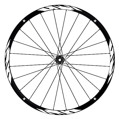 Komplettes Aufkleber-Set für Felgen 26 Zoll – 27,5 Zoll – 28 / 29 Zoll – Fahrrad MTB Bike Sticker Qualität wählen Farbe MTB014 (27,5 Zoll, 010 Weiß) von Generico