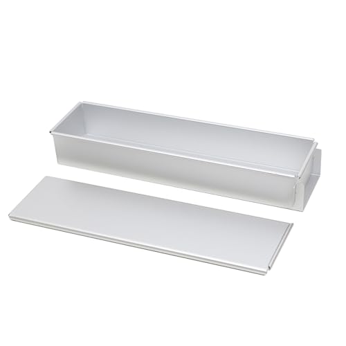 Kuchenform – Barraking by | Disgram zum Backen | Auflaufform | Auflaufform | Keksblech | Pastelform | Mousseform aus Aluminium mit Deckel | Brottopf, Antihaft-Rectang von Genérico