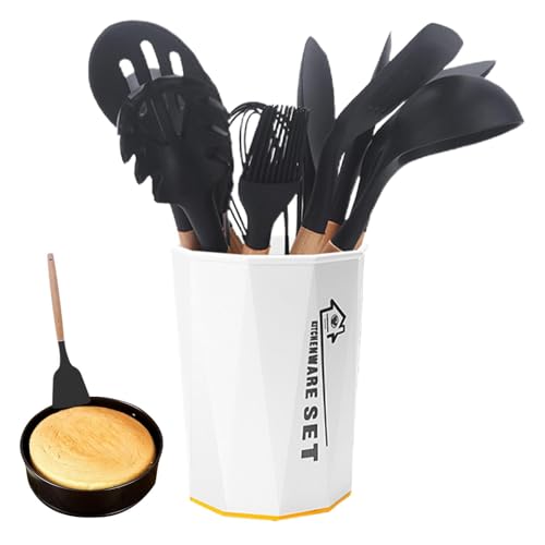 Küchenhelfer aus Silikon: Kochgeschirr-Set, 11-teilig, hitzebeständig, Zange, Küchenutensilien, Küchenutensilien-Set Küchenhelfer aus Silikon: Kochgeschirr-Set, 11-teilig, hitzebeständig, Zange, Küchenutensilien, Küchenutensilien-Set von Genérico