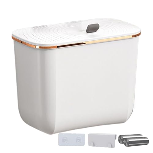 Küchenmülleimer – Kleine Müllwege | Wandbecken | Hängender Mülleimer mit Deckel | Platzsparender Kompostkorb mit Taschen | Küchenzubehör von Genérico