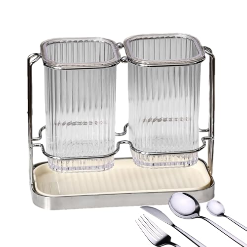 Küchenutensilienhalter - Modern Clear Organizer | Aufbewahrung für Zahnstocher | Spatel | Haushaltszubehör für Spatel | Küchenwerkzeuge Gab von Genérico