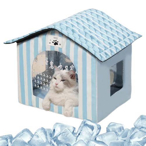 Kühlhaus für Katzen | Kühlhaus für Katzen mit Isolierung und Eisbeutel | Sommerunterstand für Haustiere für Terrasse, Balkon, Garten, Wohnzimmer im Freien Kühlhaus für Katzen | Kühlhaus für Katzen mit Isolierung und Eisbeutel | Sommerunterstand für Haustiere für Terrasse, Balkon, Garten, Wohnzimmer im Freien von Genérico