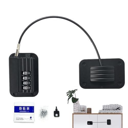 Kühlschrankschloss | Kindersicherung für Möbel und | Starker selbstklebender Riegel für Zuhause, Küche, Möbel, Fenster, Babys und Haustiere Kühlschrankschloss | Kindersicherung für Möbel und | Starker selbstklebender Riegel für Zuhause, Küche, Möbel, Fenster, Babys und Haustiere von Genérico