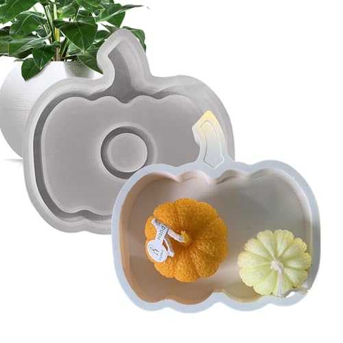 Kürbisform, Halloween-Form aus Silikon, wiederverwendbar für Kerzen, Seifen, Kuchen und Schokolade im Herbst und Erntedankfest von Genérico