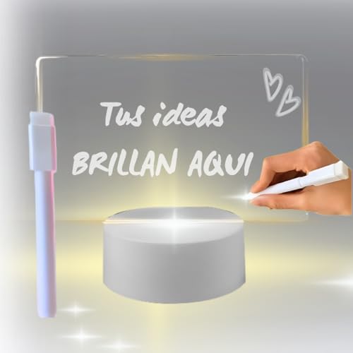 LED-Notiztafel, leuchtende Nachrichtentafel, Nachtlicht, kreative Nachrichtenlampe, personalisierbare Lampe, Geschenk für Papa von Genérico