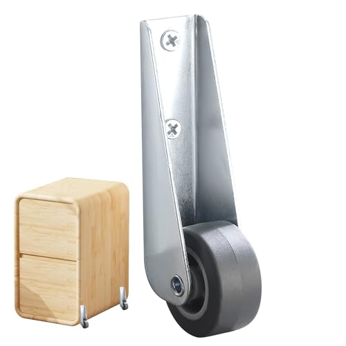 Launcherrad – Casters Set | Relax für Workbench | Schwerlastrad | Lenkrolle mit langer Halterung | Trolly-Seitenmontage | Möbelrollen rollend und ruhig von Genérico