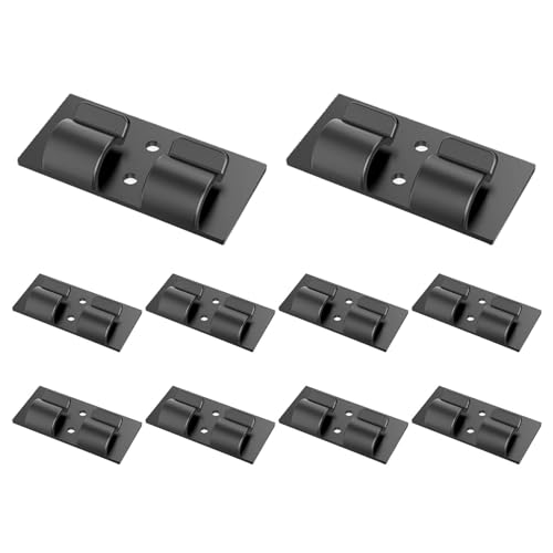 Lichtclips für Außenlichter, Lichterketten für den Außenbereich, Haken mit Clips für Lichterketten für den Außenbereich, mit Klebestreifen, Außenhaken mit Klebestreifen von Genérico