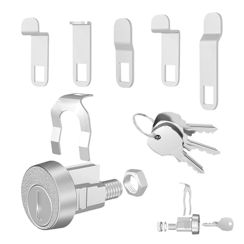 Locas Universal-Briefkastenschloss, Ersatzschloss, mit 2 Tasten, einfache Installation für Briefkasten, Schrank, Schublade und U Locas Universal-Briefkastenschloss, Ersatzschloss, mit 2 Tasten, einfache Installation für Briefkasten, Schrank, Schublade und U von Genérico