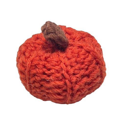 Lustige Häkel-Kürbis-Dekorationen, kleiner gestrickter Kürbis, kleine Strickkürbisse, 2024 rustikale Kürbisse, Bauernhof, wiederverwendbar, kleiner Kürbis, Punk-Kürbisse von Genérico