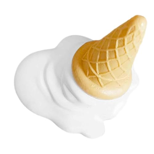 Lustiger Türstopper: langlebiger Eiscreme-Bananenstopfen aus Silikon, kreative dekorative Keile | Kratzschutz mit Bodenschutzfunktion, ein Taupe von Türen von Genérico