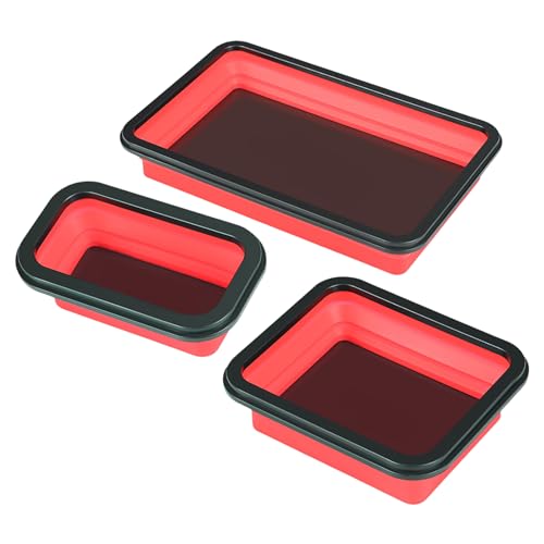 Magnetic Tray - 3-teiliges Nut und Bolt Magnetic Organizer - Magnet Hardware Silikon Storage for Sorting Organization Auto Repair Appliance Maintenance Model Assembly Magnetic Tray - 3-teiliges Nut und Bolt Magnetic Organizer - Magnet Hardware Silikon Storage for Sorting Organization Auto Repair Appliance Maintenance Model Assembly von Genérico