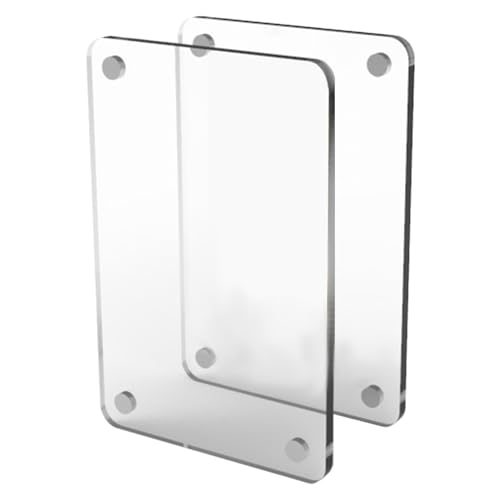 Magnetischer Acryl-Bilderrahmen – magnetischer Acryl-Bilderrahmen für Kühlschrank | transparenter Magnethalter zum Präsentieren von Farben, Bildpapier, Notizen, Notizen - Acrylmaterial von Genérico