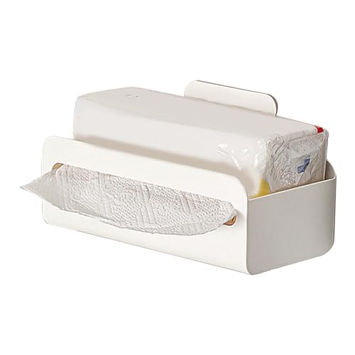 Magnetischer Papierhandtuchhalter: Wandmontierbare Box, rutschfeste Halterung | Kompaktes Stoffstück für Metalloberflächen, sicherer Rollspender für Kühlschrank oder von Genérico