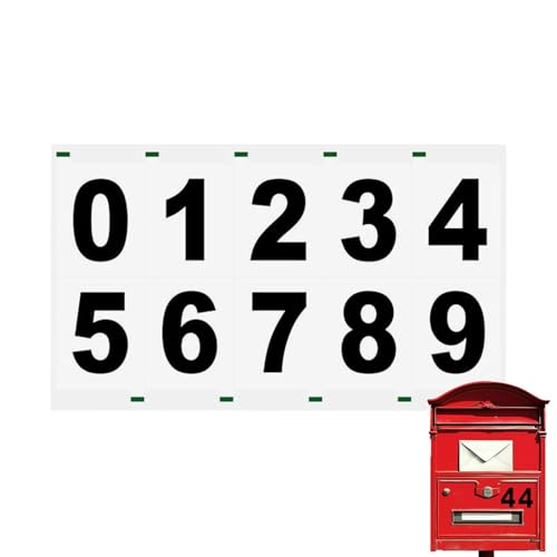 Mailbox Number Decal, Reflective Mailbox Numbers, Reflective Trash Cans Decal, Reflective Adhesive Numbers, Waterproof Fade-resistant Outside Mailbox Decal for Address Number Mailbox Number Decal, Reflective Mailbox Numbers, Reflective Trash Cans Decal, Reflective Adhesive Numbers, Waterproof Fade-resistant Outside Mailbox Decal for Address Number von Genérico