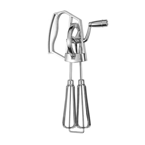 Manueller Handrührer, manuelle Eierschläger aus Edelstahl, multifunktionale Spülmaschine, sicherer Ei-Schneebesen, tragbarer Eiermixer zum Backen, Kochen von Genérico