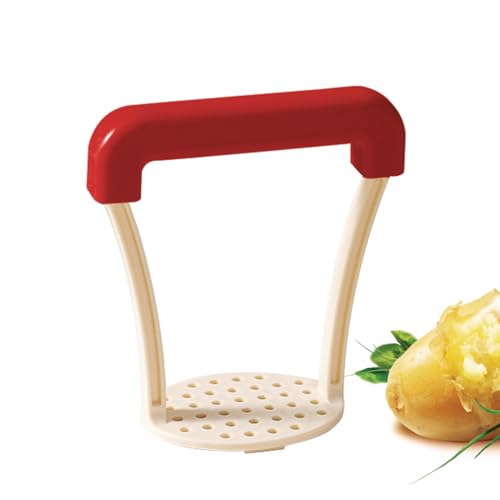 Masherer Kartoffelpresse, 13 cm (5,12 Zoll), Küchenwerkzeug für Obst, rutschfeste Handpresse, keine Kratzutensilien, Helikopter-Geräte zum Kochen von Genérico