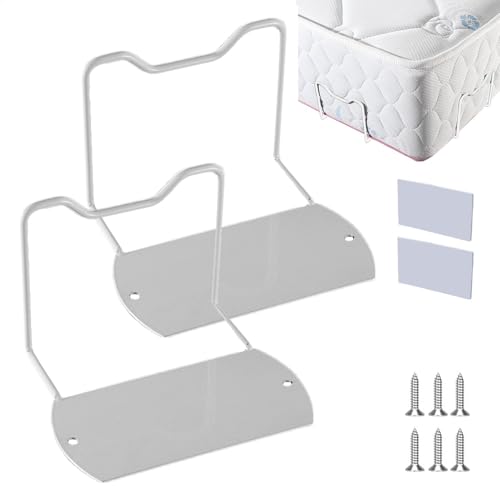 Matratzenklammer Anti-Rutsch - Matratzenhalter Klemme aus Metall | 2 Haltestangen für Anti-Rutsch Bett, Gleitstopper für Bett Matratzenstopper für Bettrahmen von ma Matratzenklammer Anti-Rutsch - Matratzenhalter Klemme aus Metall | 2 Haltestangen für Anti-Rutsch Bett, Gleitstopper für Bett Matratzenstopper für Bettrahmen von ma von Genérico