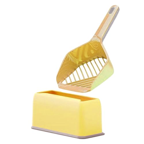 Metal Litter Scoop Kitten Pooper Lifter | Langer Umgang mit Haustierabfällen, tiefes Wort, großes Sieb-Tablett, Mehrzweck-Tablett für Kinder von Genérico