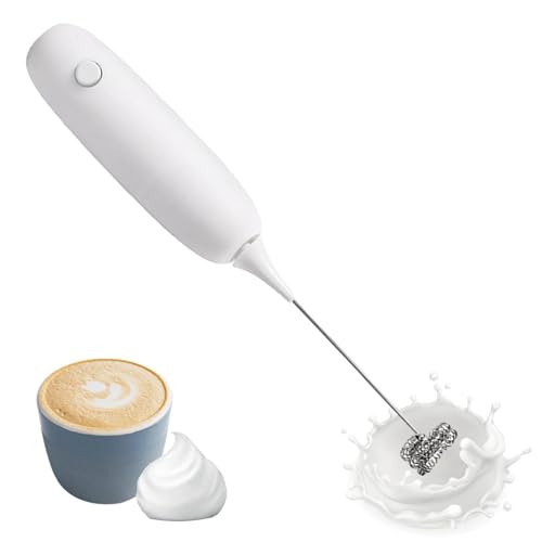 Milchaufschäumer - Hersteller von Milchschaum | Milch- und Kaffeeaufschäumer aus Edelstahl mit Motor für Kaffee, Matcha und Schokolade von Genérico