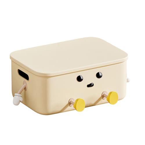 Mini Desk Bash Can - Fashion Desktop Trash Can | Tischmülleimer, klein, kompakt, mit Anti-Smell-Deckel, Push Open Linte Space Waste Box für das Kochen von Genérico