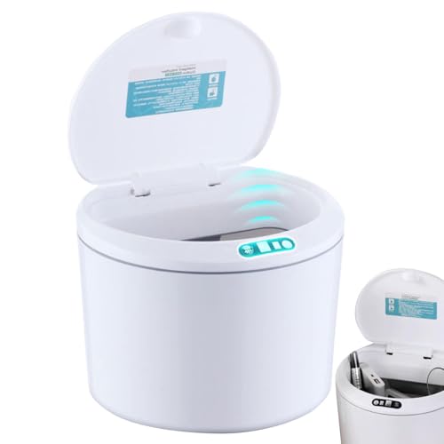 Motion Sensor Trash Can - 3L Smart Sensor Trash Cantainer, Automatic Motion Sensor kann | Desktop-Aufbewahrungsbox mit Deckel, Stoffbox für den Schreibtisch von Genérico