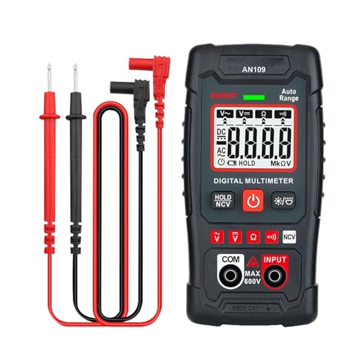 Multimeter - Spannungsprüfer, Widerstand, Reparaturwerkzeuge für Elektriker, Wartungsinstrumente für Elektriker, AC/DC-Spannung, Widerstand, Kontinuität für Auto von Genérico