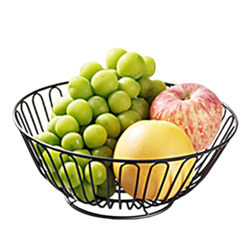 Obstkorb aus Draht - Obstkorb aus Metalldraht | Snackschale für den Hausgebrauch, Obstschale, Obstaufbewahrungskorb, Obstkorb, Arbeitsplattenkorb von Genérico