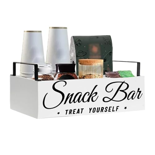 Organizer für Kaffeestation, Aufbewahrungsständer für den Tisch, Organizer für den Kaffeetisch mit Griff für Schlafzimmer, Arbeitszimmer, Ruheraum, Wohnzimmer, Restaurant, Esstisch von Genérico