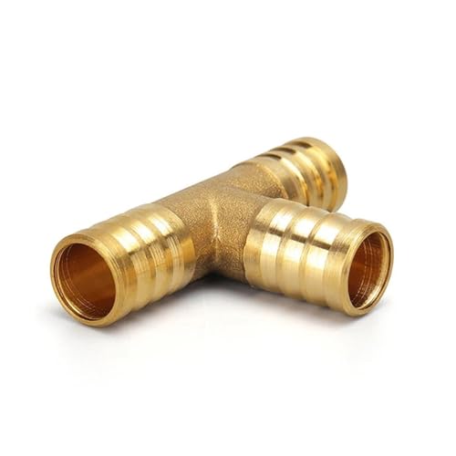 Pagoda Verbindungsstück für Armaturen, Kupfer, Luft, Kraftstoff und Wasser, Rohrverbinder aus Messing, Adapter Kupplung für 6 mm, 8, 10 12 (T-3-Wege, Außendurchmesser 10 mm) von Genérico