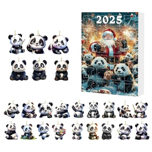 Panda-Adventskalender für Weihnachten, 24 Tage mit Panda 2025 - 2D-Acryl-Plane mit niedlichen Tieren, zur Dekoration von Partys im Spiegel Panda-Adventskalender für Weihnachten, 24 Tage mit Panda 2025 - 2D-Acryl-Plane mit niedlichen Tieren, zur Dekoration von Partys im Spiegel von Genérico