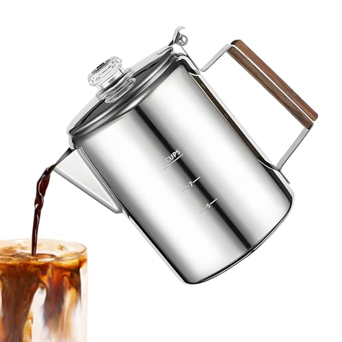Percolator Kaffeekanne - Kaffeemaschine - -Kaffeekanne | Kaffeemaschine | Tragbare Maschine mit kompaktem Vintage-Design für Treffen mit der Familie und Freunden am Camp-strandd Percolator Kaffeekanne - Kaffeemaschine - -Kaffeekanne | Kaffeemaschine | Tragbare Maschine mit kompaktem Vintage-Design für Treffen mit der Familie und Freunden am Camp-strandd von Genérico