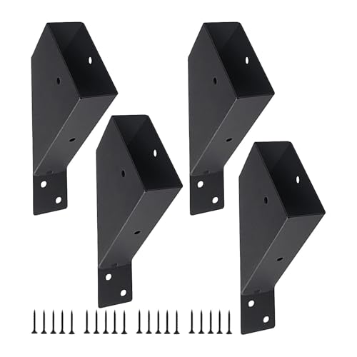 Pergola-Halterungsset, 45-Grad-Winkelhalterung | 4 x Pergola-Halterungen mit 45-Grad-Winkel, Pavillonhalterungen | Pergola-Beschlag-Set | Pergola Außeneckhalterung von Genérico